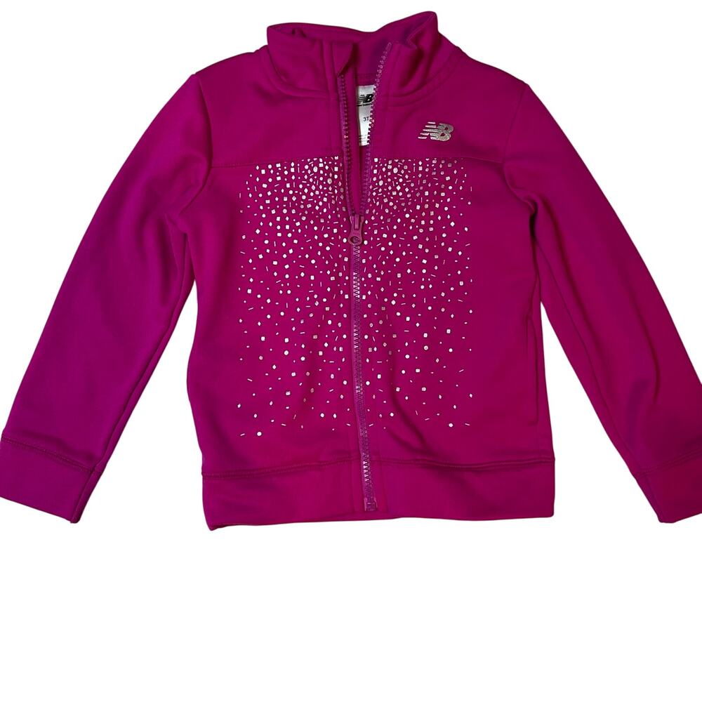 New Balance fuchsia track jacket Toddler girl Size 3T